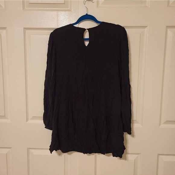 Blue Rain long-sleeved black mini dress - Picture 7 of 8